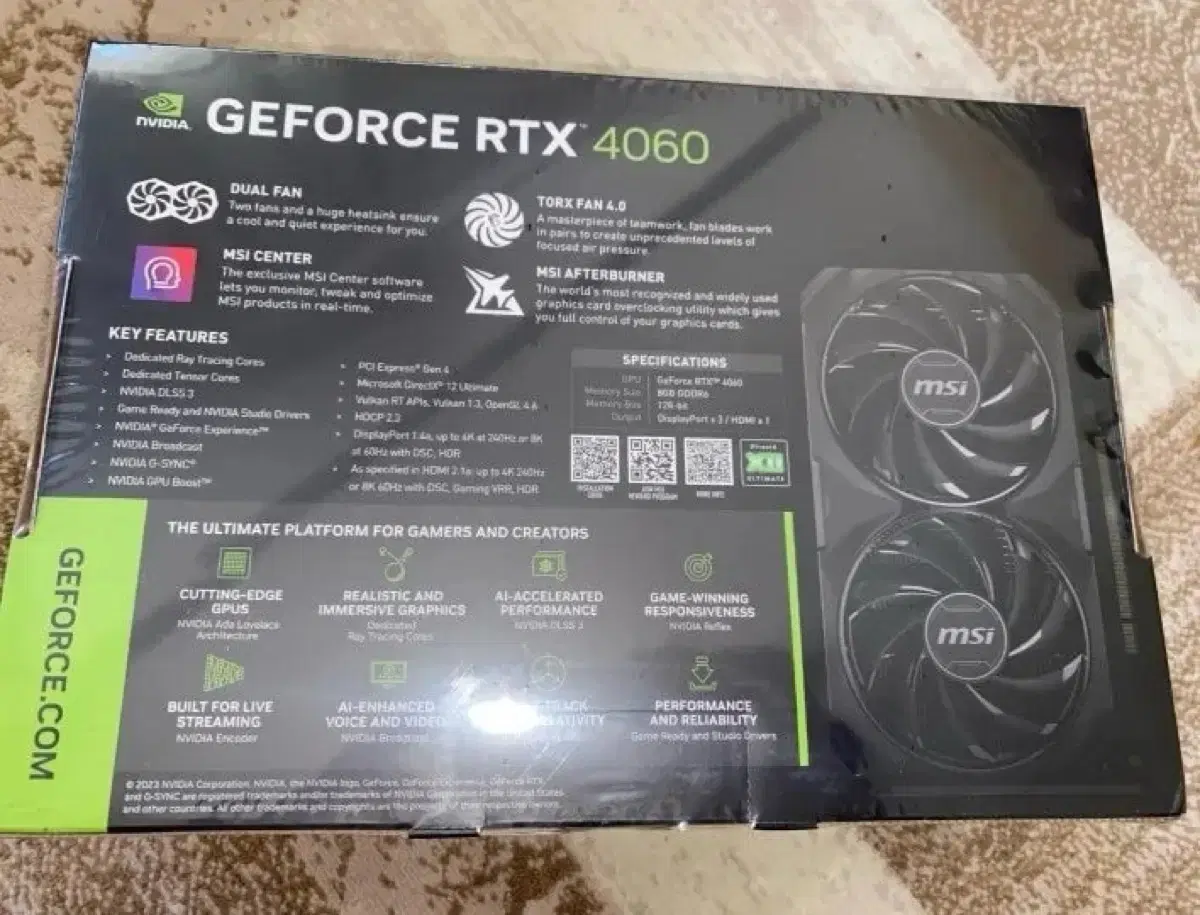 미개봉 rtx4060 팝니다